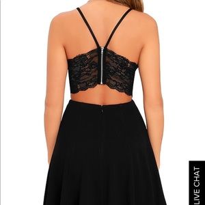 lulus black lace dress